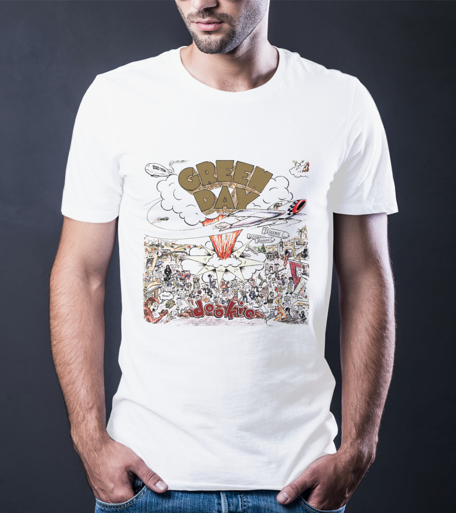 Green Day Dookie Album Cover Explosion T-Shirt