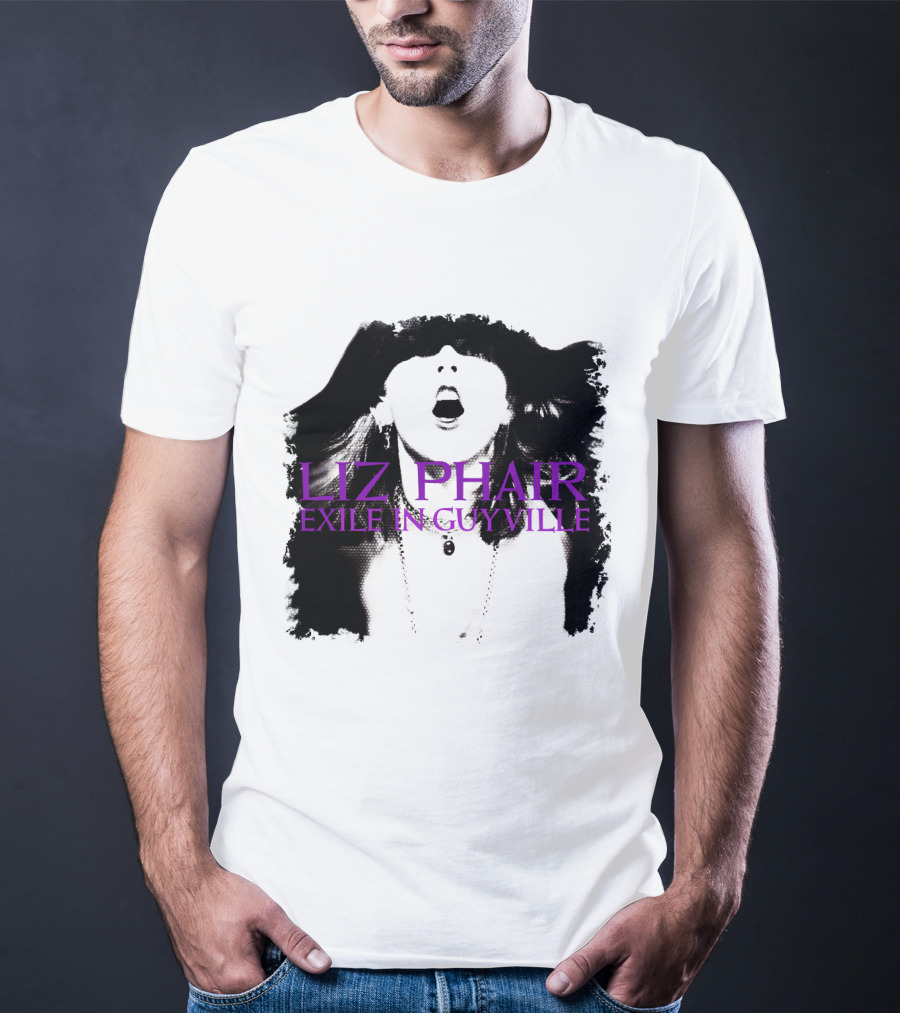 Liz Phair Exile In Guyville Bold Monochrome Portrait With Necklace T-Shirt