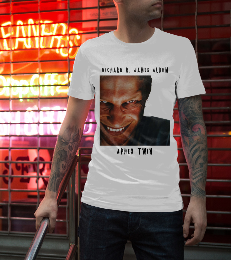 Richard D. James Album Aphex Twin Smiling Face T-Shirt