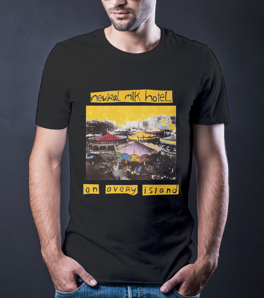 Neutral Milk Hotel Colorful Carousel On Avery Island T-Shirt
