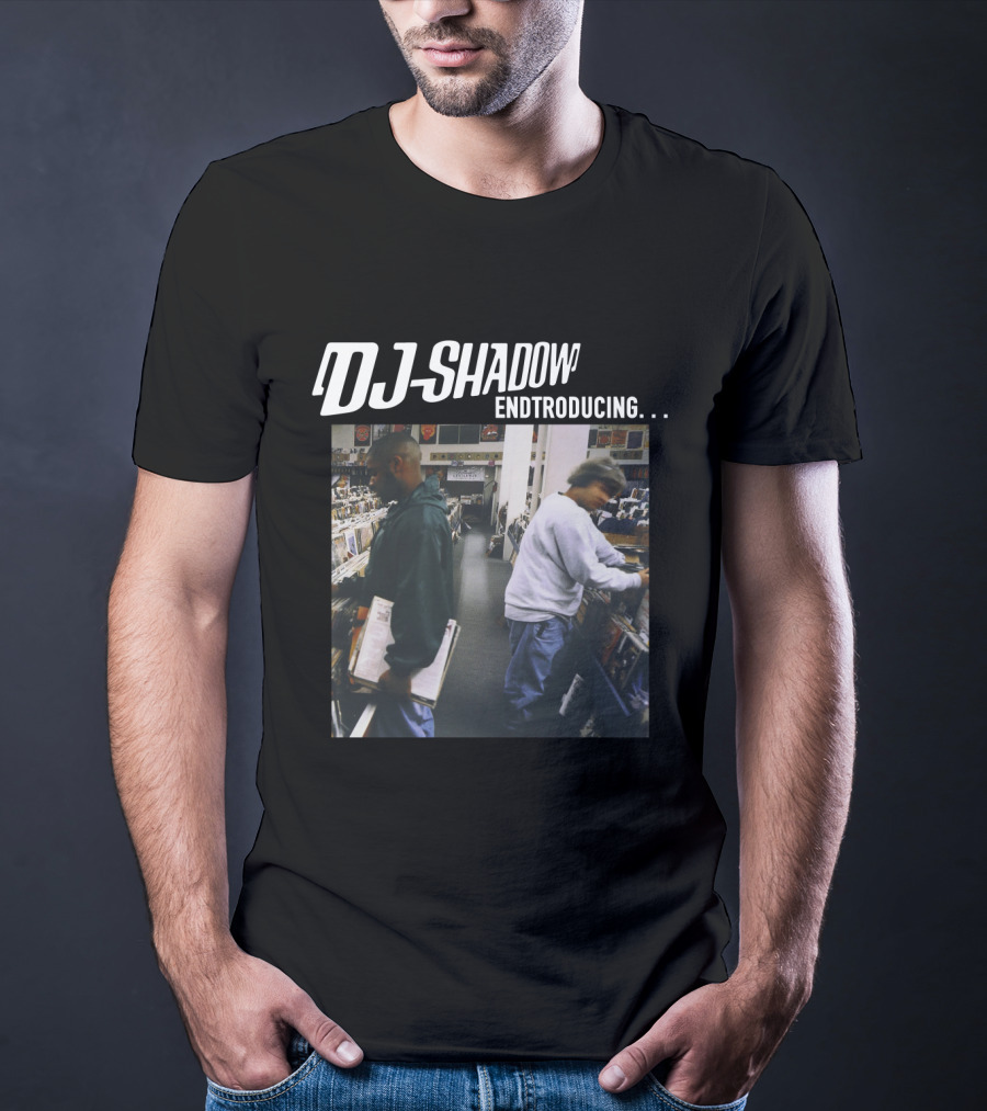 Dj Shadow Endtroducing Album Cover Vinyl Record Store Scene T-Shirt