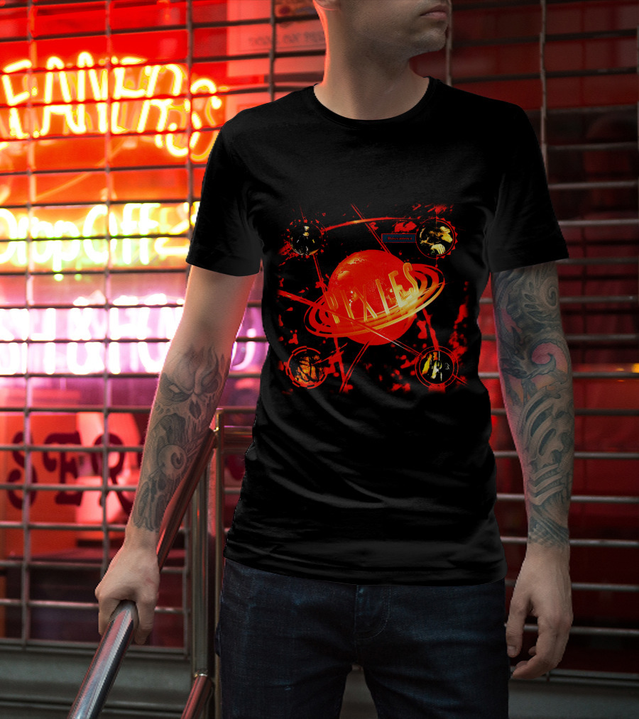 Pixies Bossanova Album Cover With Red Planet And Orbiting Images T-Shirt