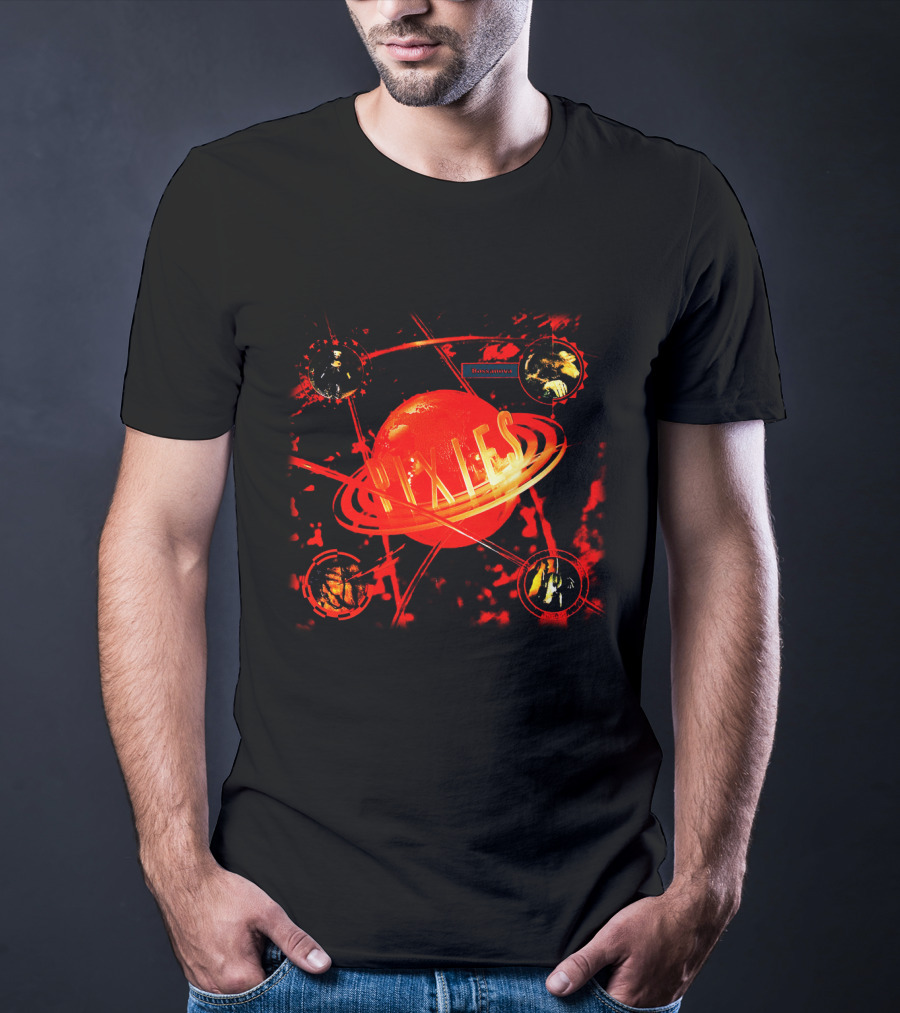 Pixies Bossanova Album Cover With Red Planet And Orbiting Images T-Shirt