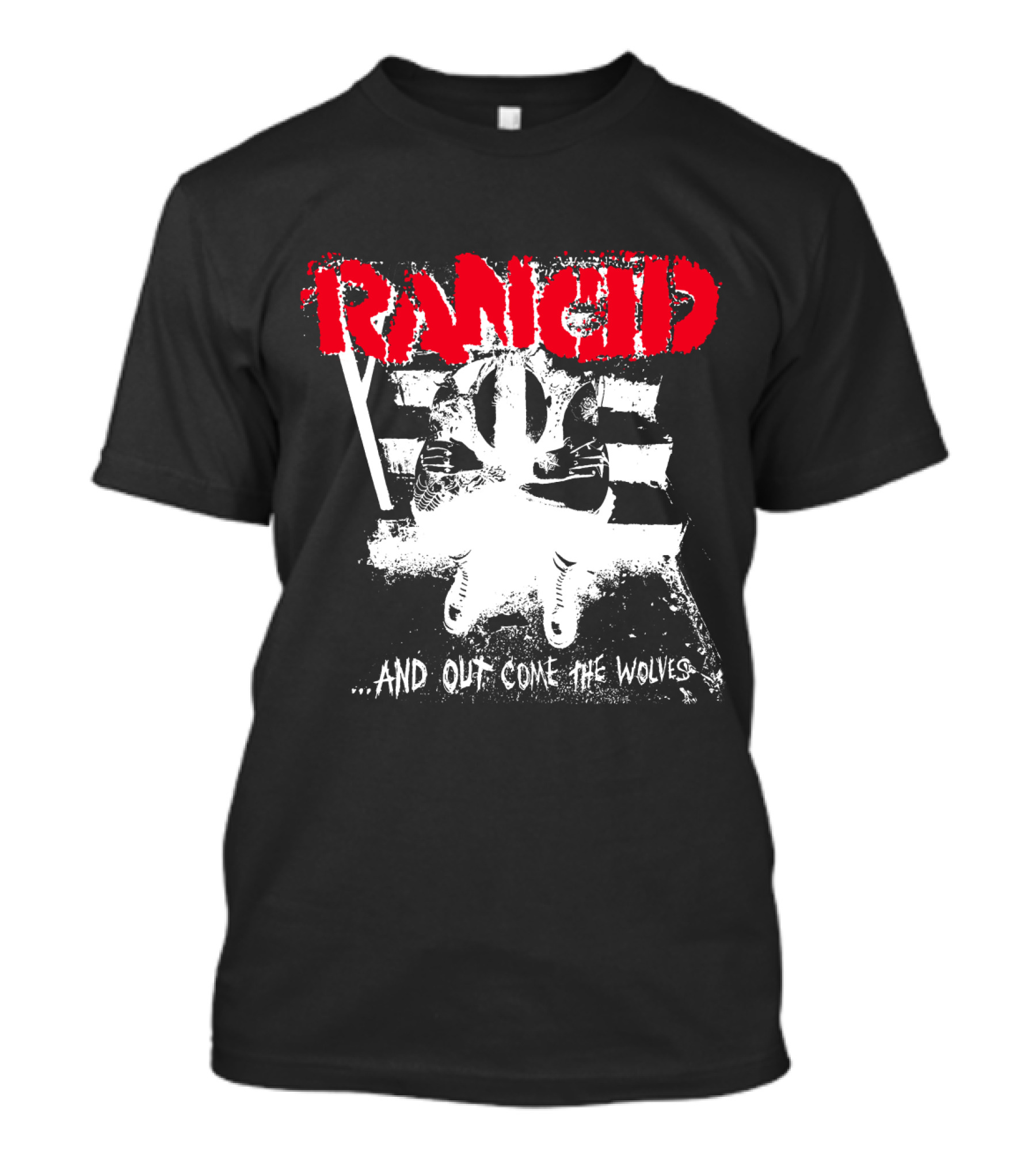 Rancid And Out Come The Wolves Punk Album Cover Sitting Figure T-Shirt