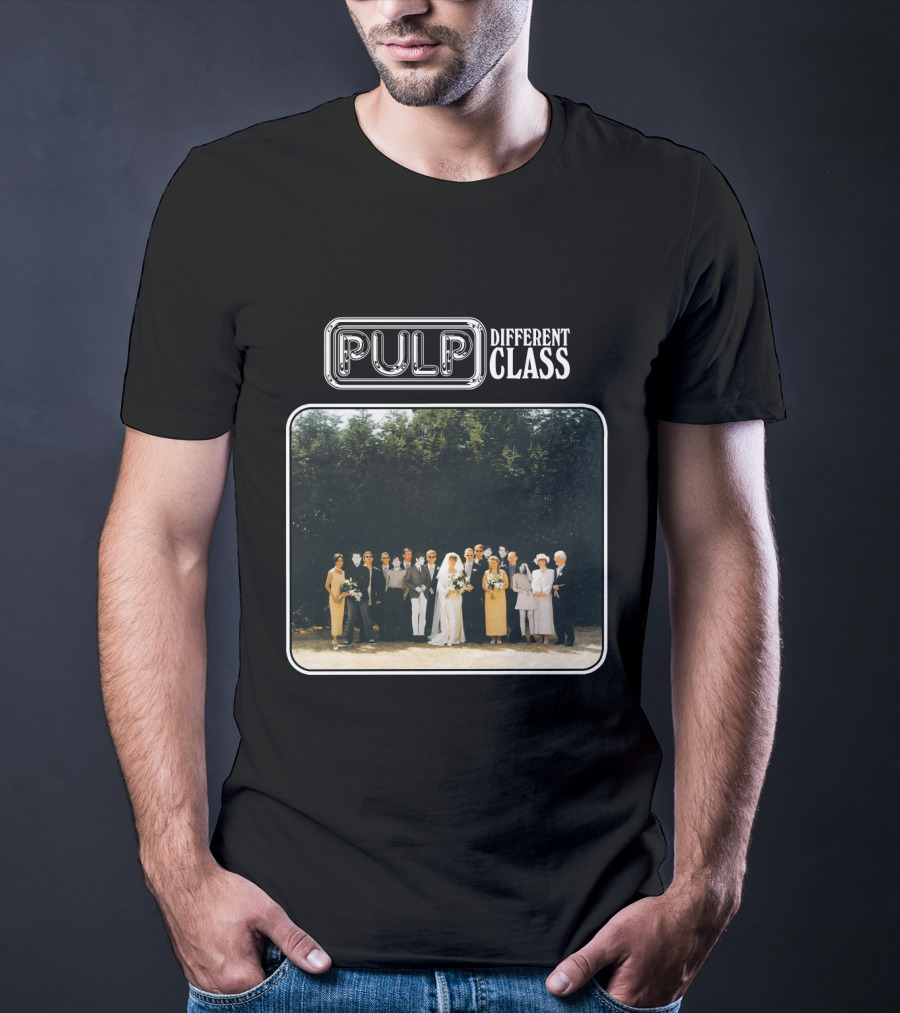 Pulp Different Class Album Cover Wedding Photo T-Shirt
