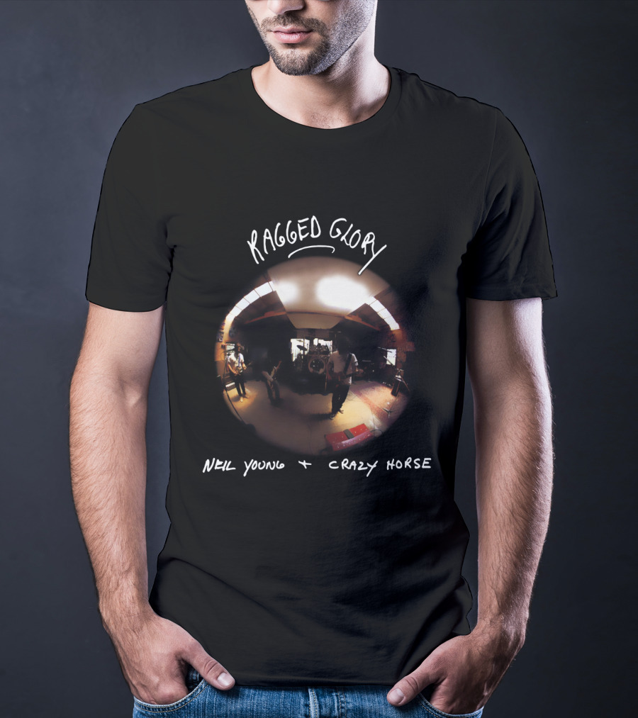 Neil Young Crazy Horse Ragged Glory Fish Eye Room T-Shirt