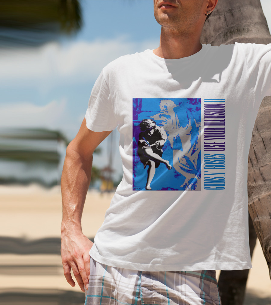 Guns N Roses Use Your Illusion Ii Blue Angel Artwork T-Shirt