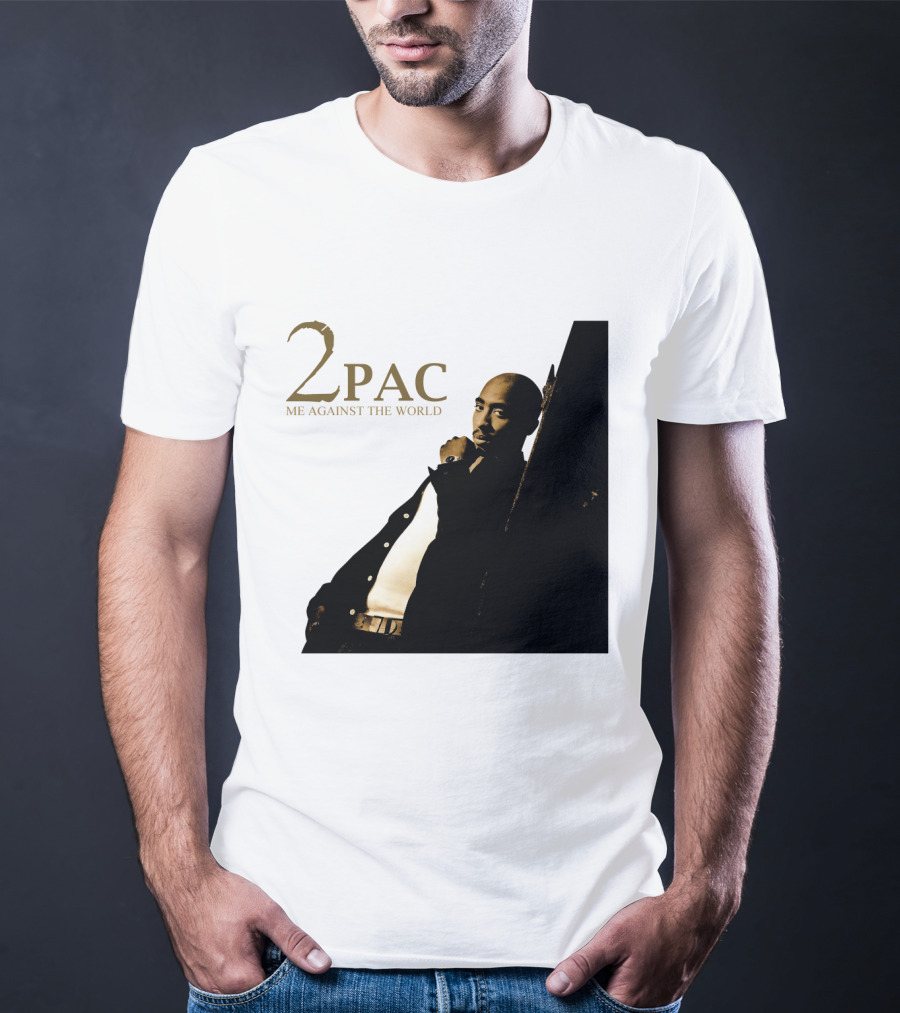 2Pac Me Against The World Album Cover With Tupac Shakur Photo T-Shirt