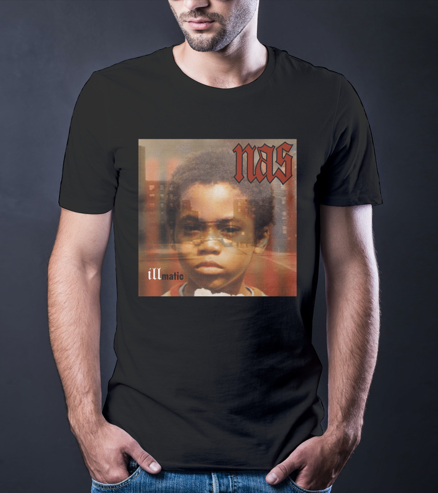 Nas Illmatic Album Art Young Boy New York Urban Landscape T-Shirt