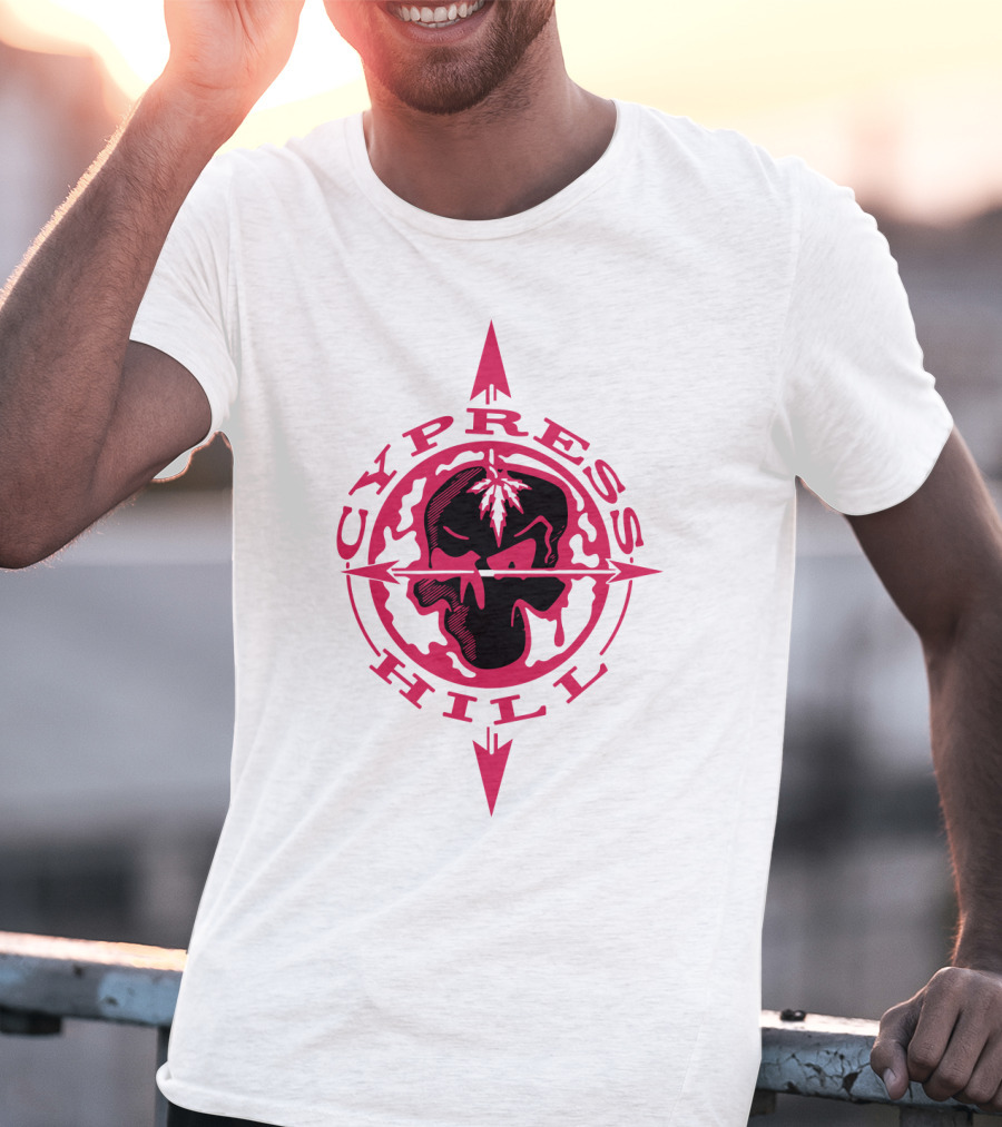 Cypress Hill Red Skull Compass T-Shirt
