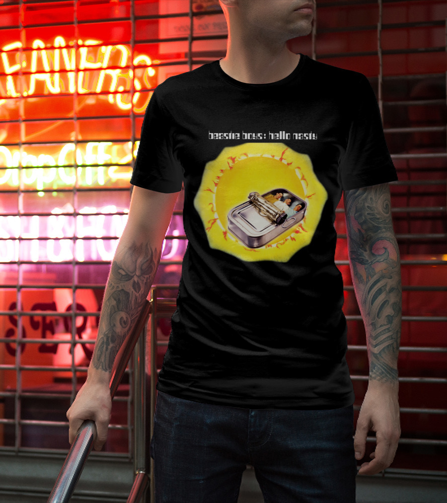 Beastie Boys Hello Nasty Album Cover Sardine Can 1998 Sunburst T-Shirt