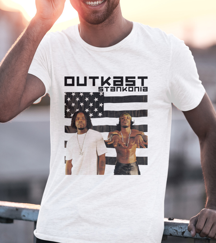 Outkast Stankonia Album Cover With American Flag Background T-Shirt