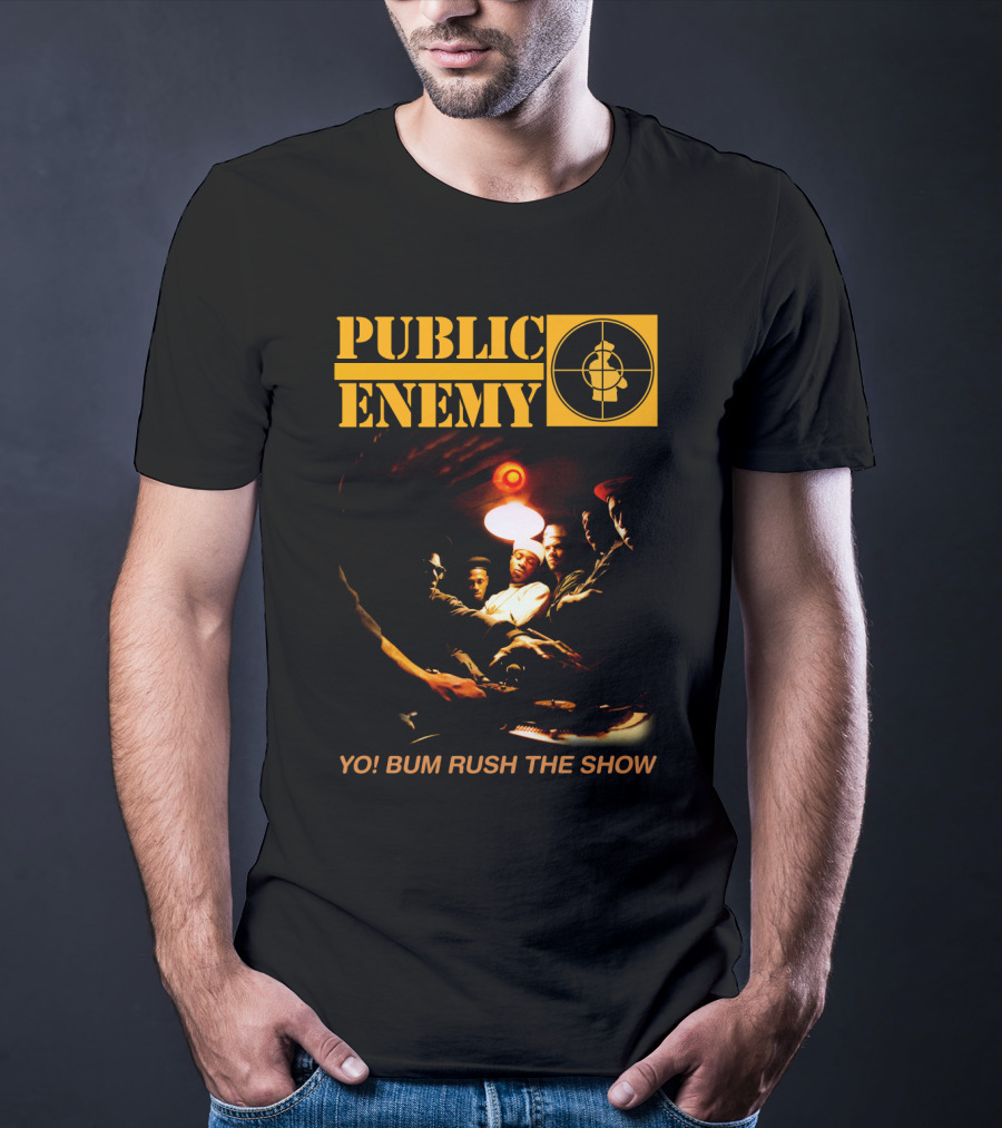 Public Enemy Yo Bum Rush The Show Classic Rap Album Cover T-Shirt
