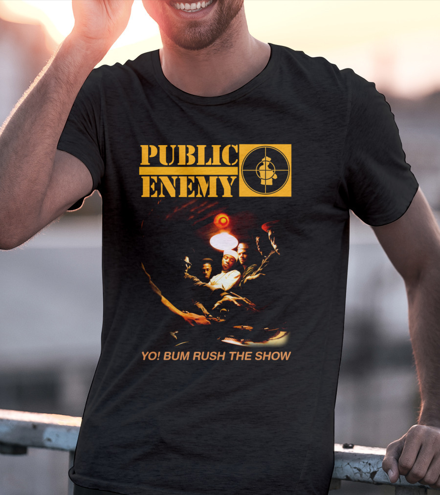 Public Enemy Yo Bum Rush The Show Classic Rap Album Cover T-Shirt
