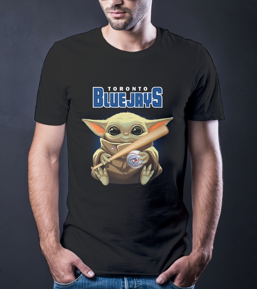 Toronto Blue Jays Baby Yoda Baseball Fan T-Shirt