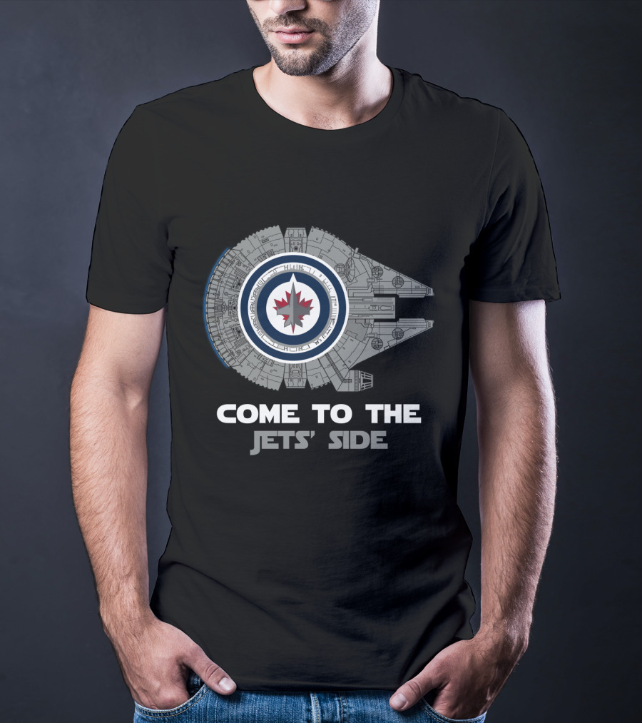 Winnipeg Jets Millennium Falcon Come To The Jets' Side T-Shirt