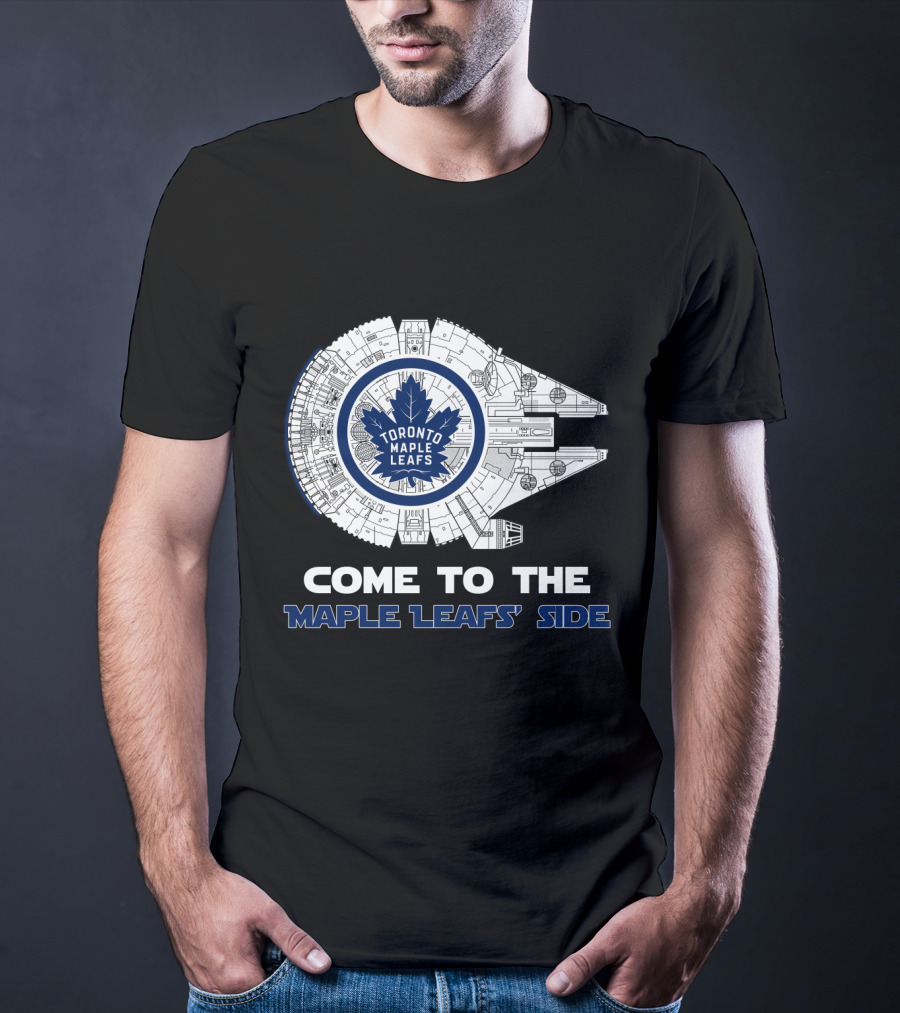 Toronto Maple Leafs Come To The Maple Leafs' Side Millennium Falcon T-Shirt