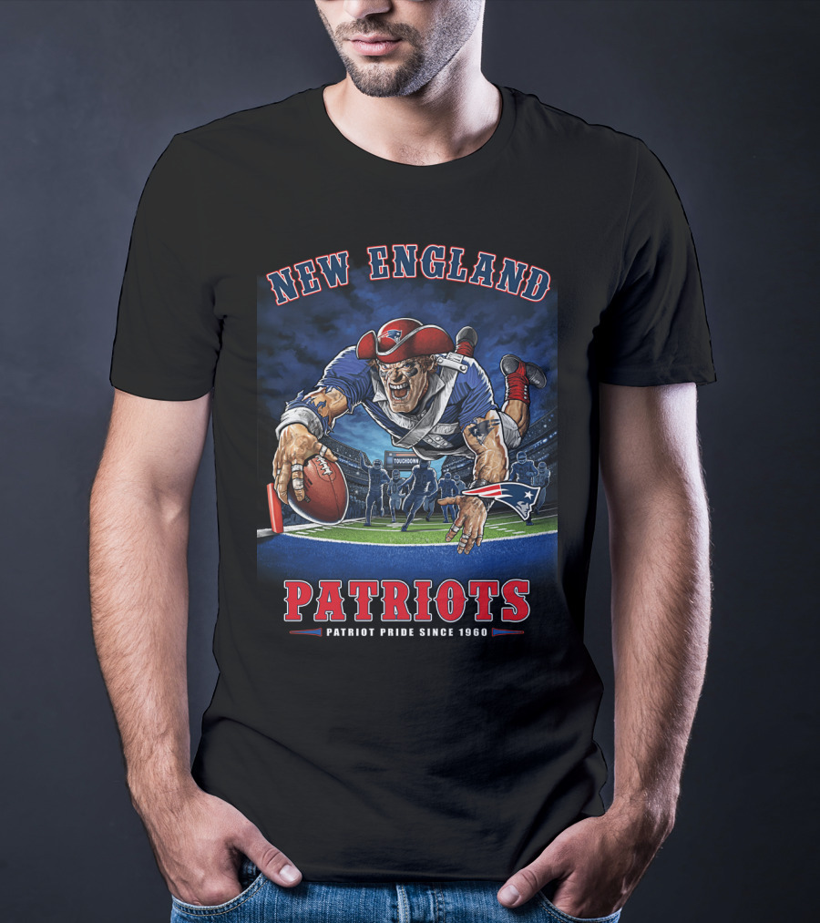 New England Patriots End Zone Touchdown Patriot Pride Since 1960 Nfl T-Shirt
