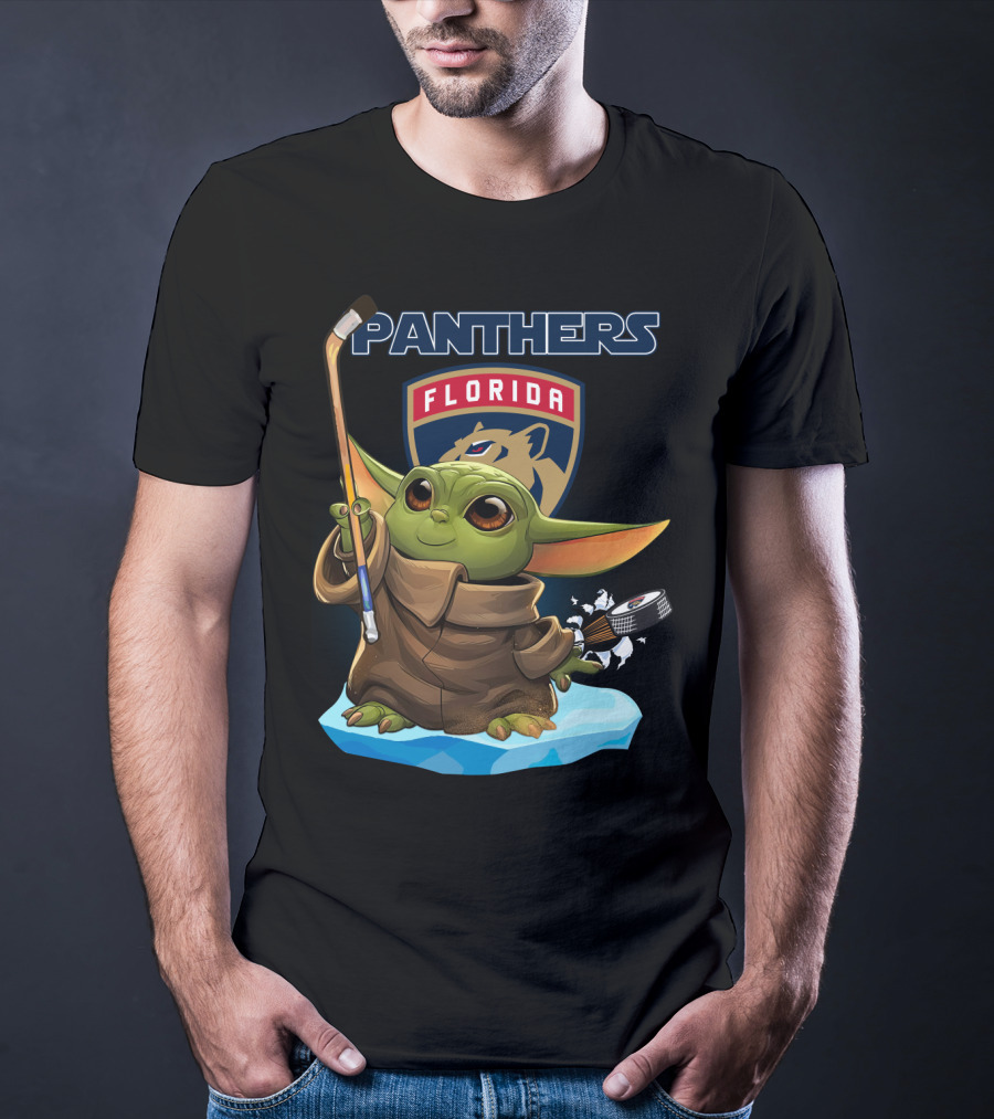 Florida Panthers NHL Baby Yoda Hockey Fan T-Shirt