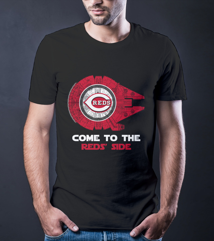 Cincinnati Reds Come To The Reds' Side Millennium Falcon MLB T-Shirt
