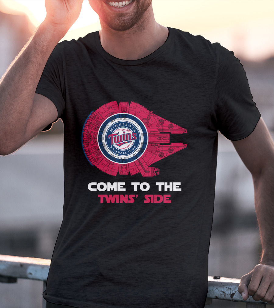 Minnesota Twins Baseball Club Come To The Twins' Side Millennium Falcon MLB T-Shirt