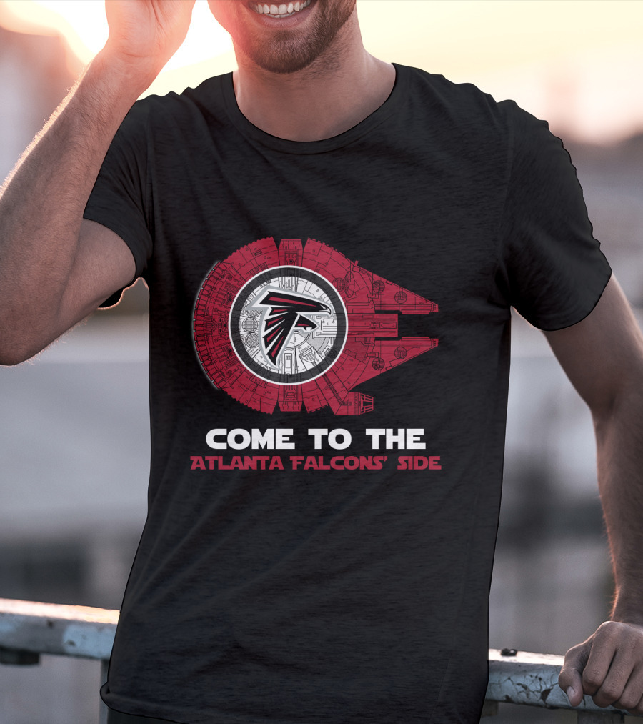 Come To The Atlanta Falcons' Side - Millennium Falcon Nfl T-Shirt