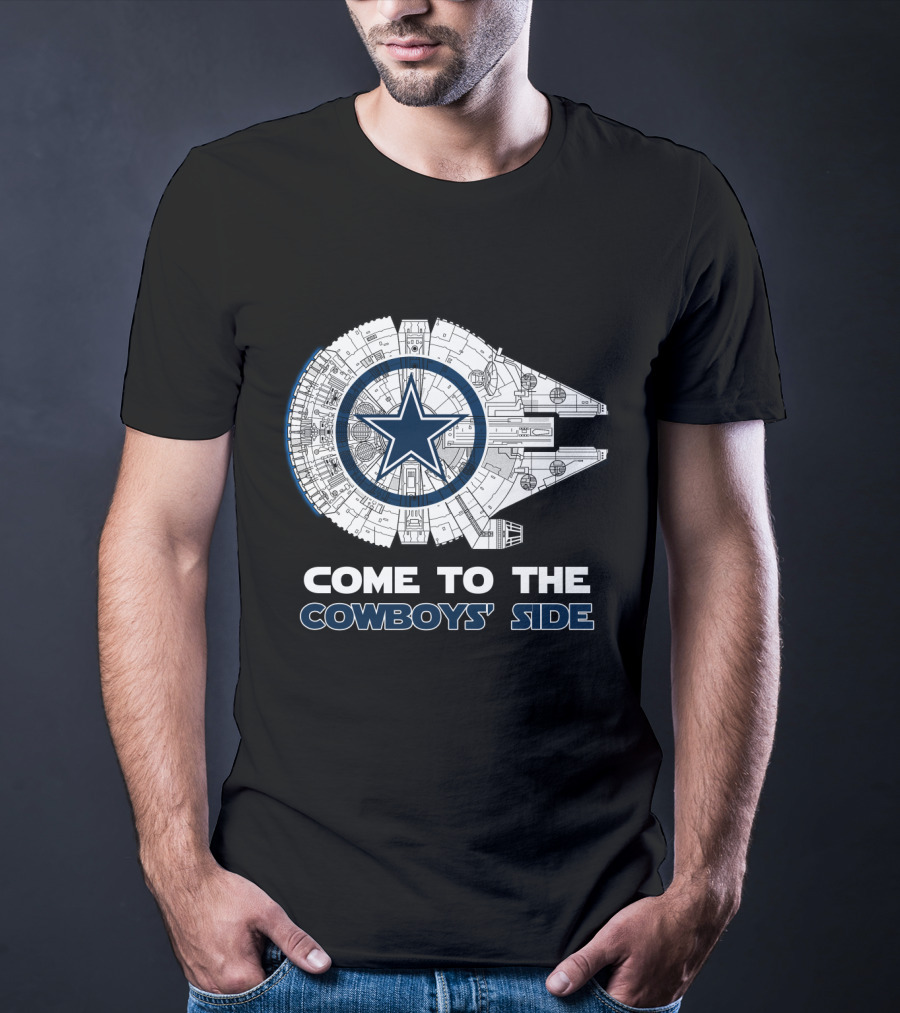 Dallas Cowboys Come To The Cowboys' Side Millennium Falcon Nfl T-Shirt
