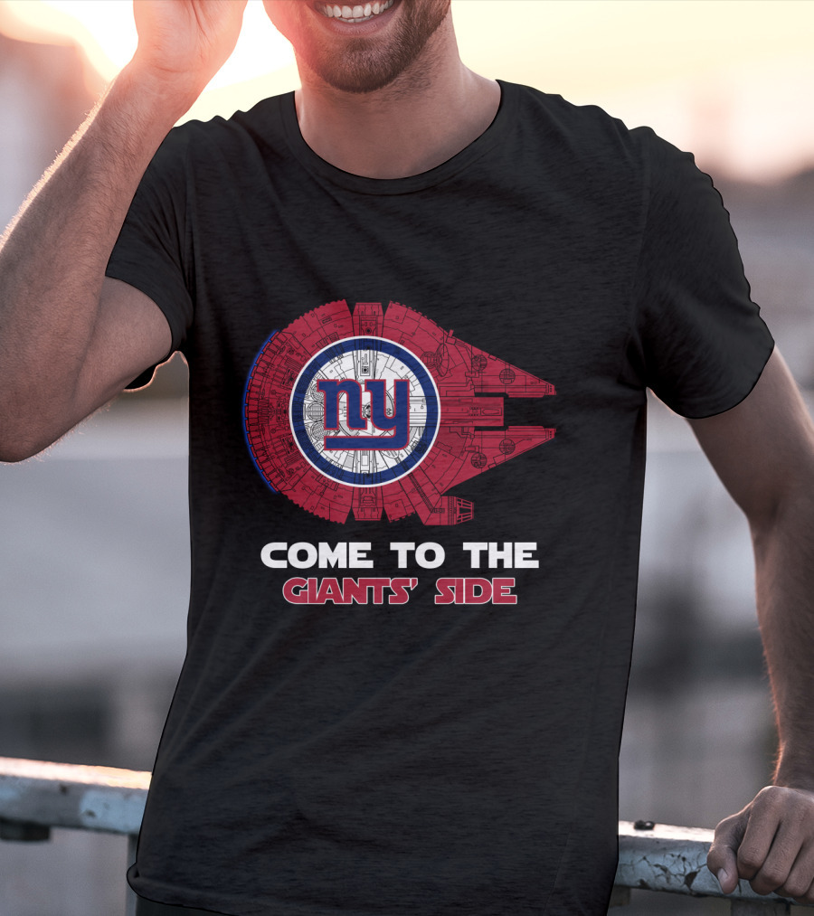 New York Giants Millennium Falcon Nfl Come To The Giants' Side T-Shirt