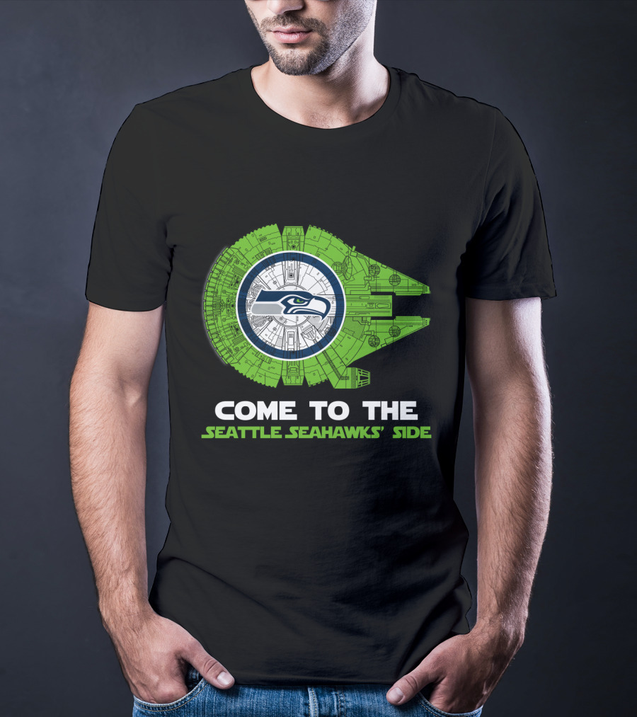 Come To The Seattle Seahawks' Side Millennium Falcon Nfl T-Shirt