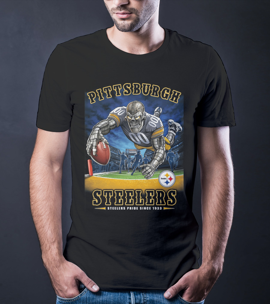 Pittsburgh Steelers Pride Since 1933 End Zone Touchdown Celebration T-Shirt