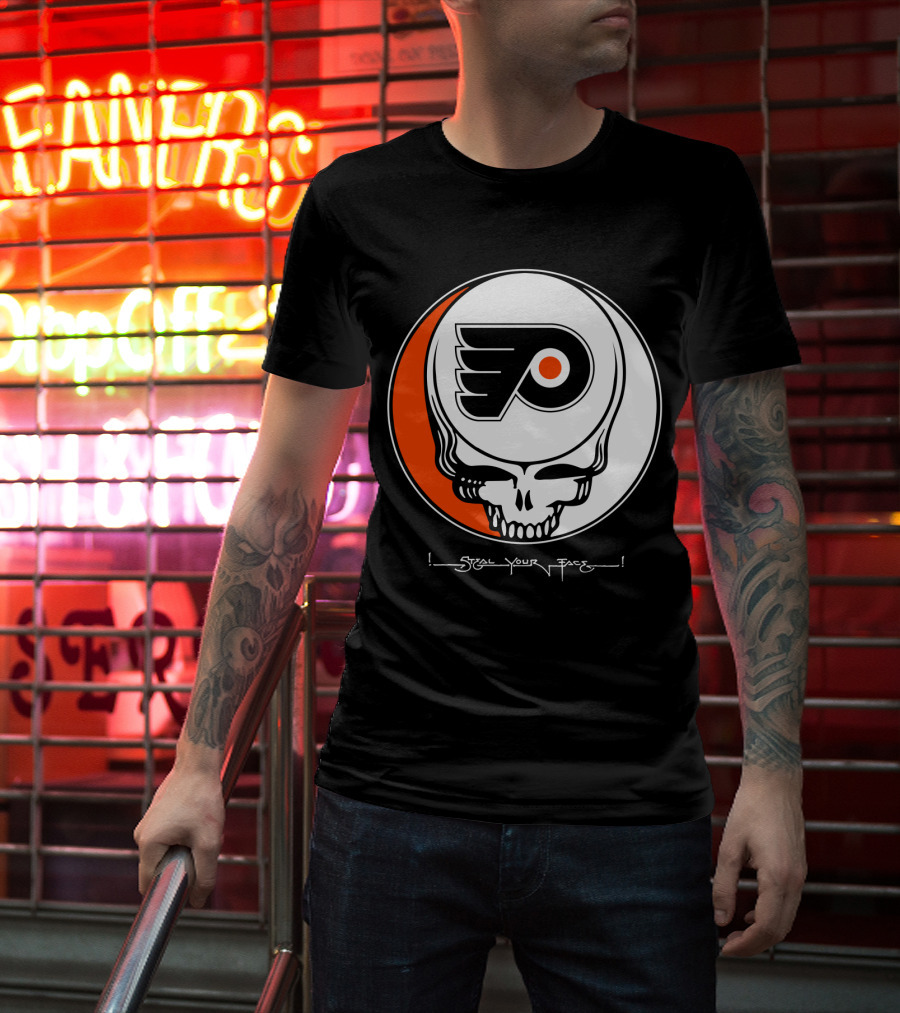 Steal Your Face Grateful Dead Philadelphia Flyers T-Shirt