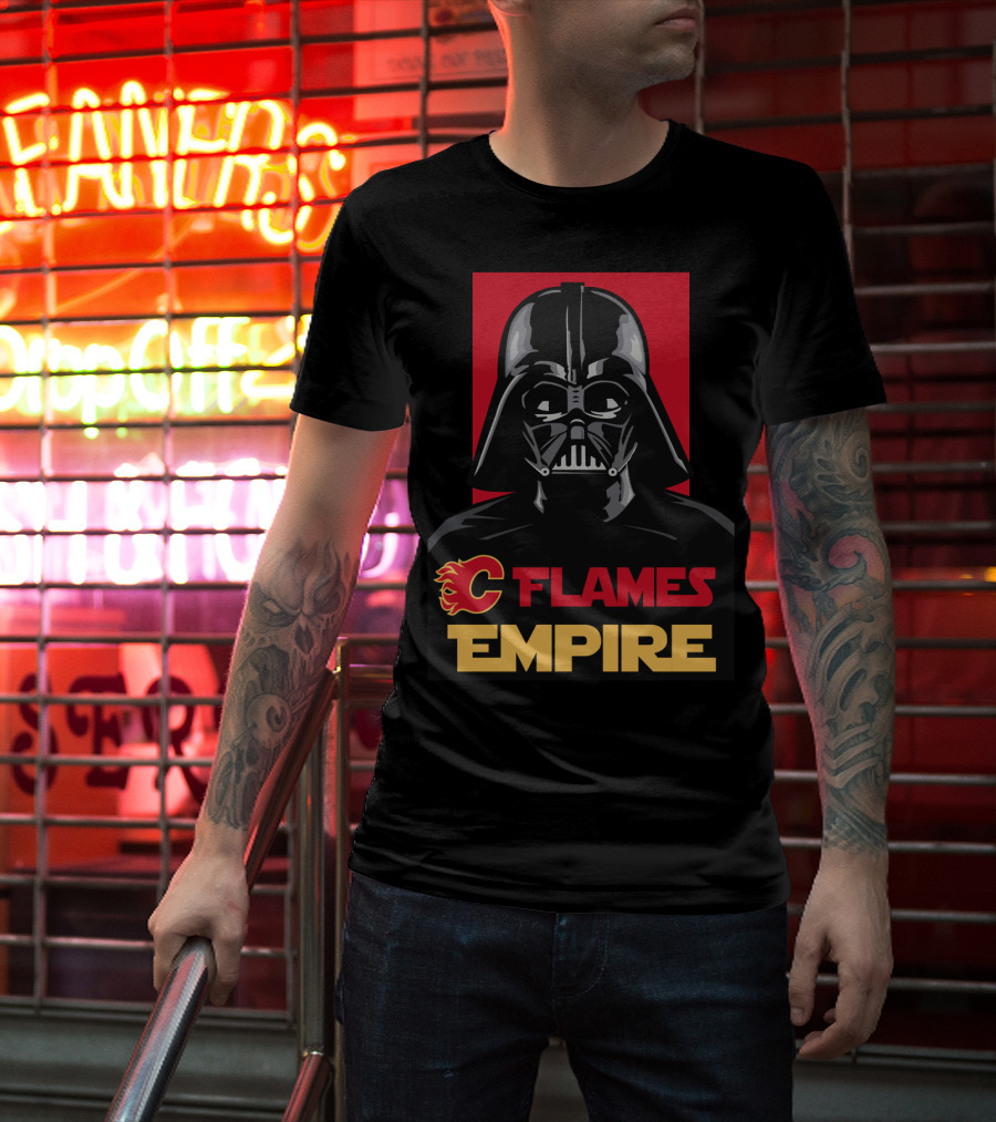 Calgary Flames Empire Darth Vader NHL T-Shirt
