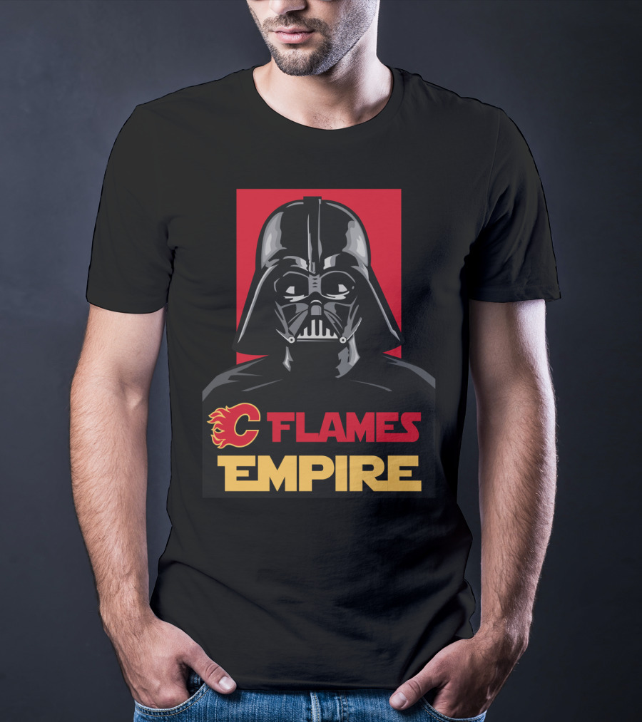 Calgary Flames Empire Darth Vader NHL T-Shirt