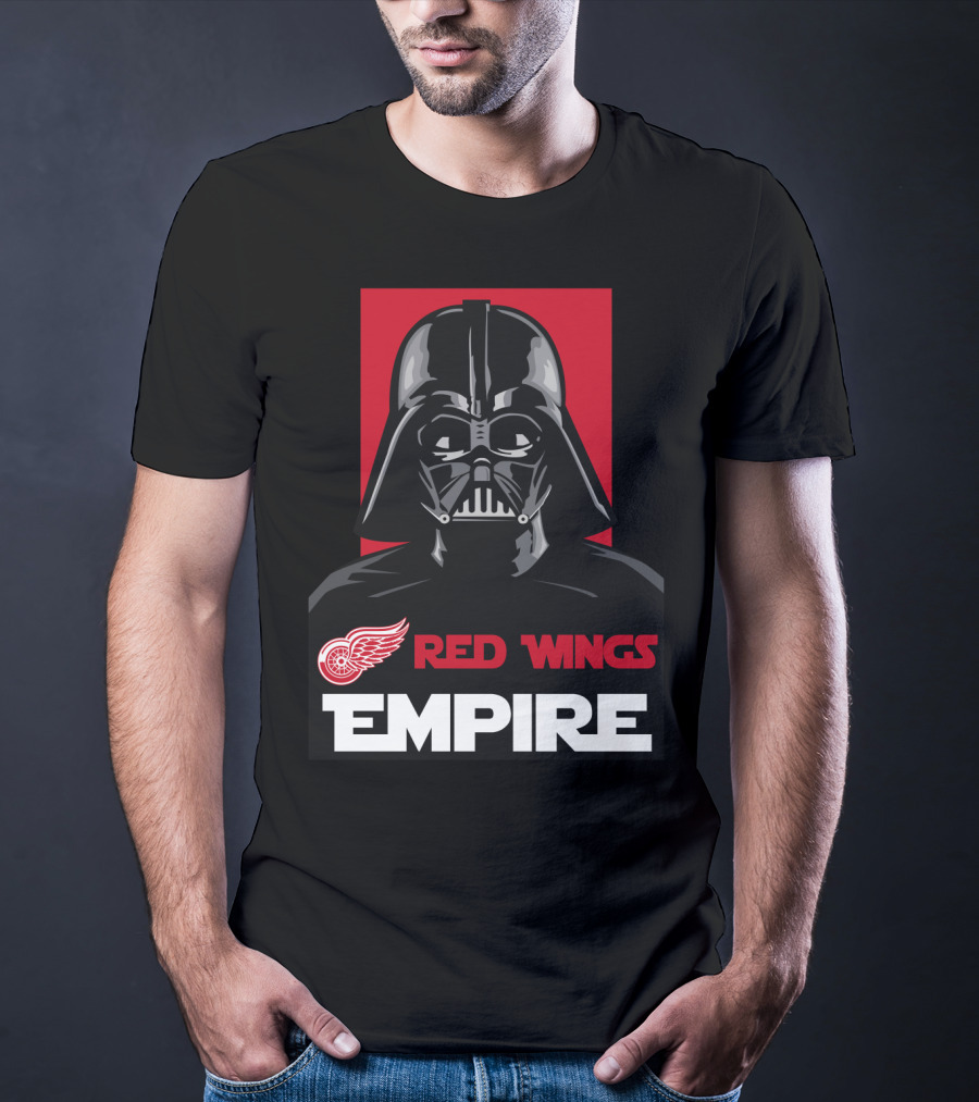 Detroit Red Wings Empire Darth Vader NHL T-Shirt