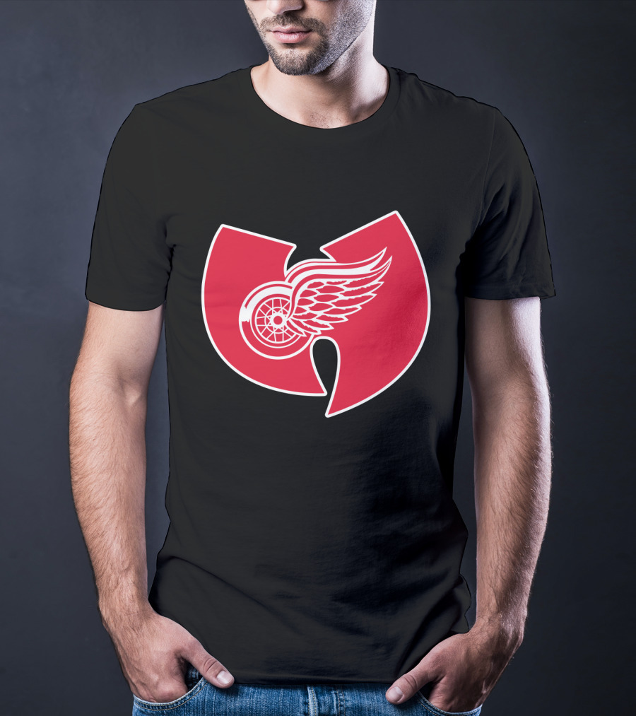 Detroit Red Wings Wu-Tang Clan Logo Merge T-Shirt