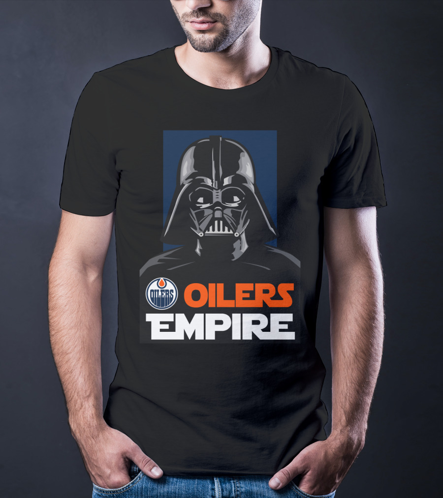 Edmonton Oilers Empire Darth Vader NHL T-Shirt