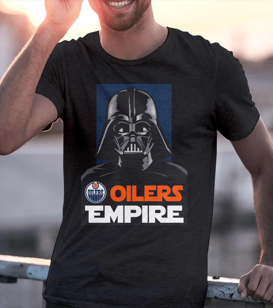 Edmonton Oilers Empire Darth Vader NHL T-Shirt