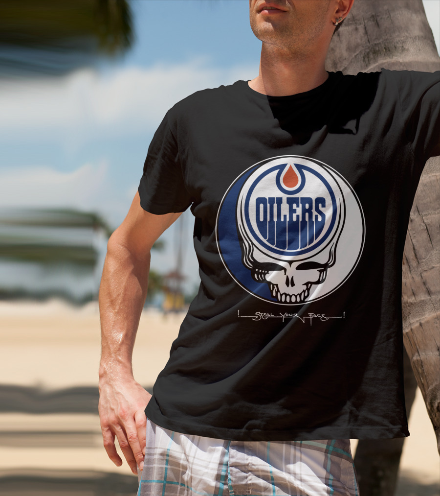 Grateful Dead Steal Your Face Edmonton Oilers T-Shirt