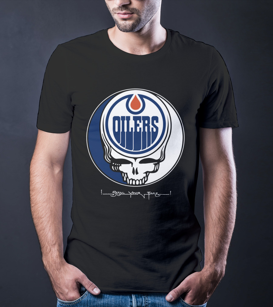Grateful Dead Steal Your Face Edmonton Oilers T-Shirt