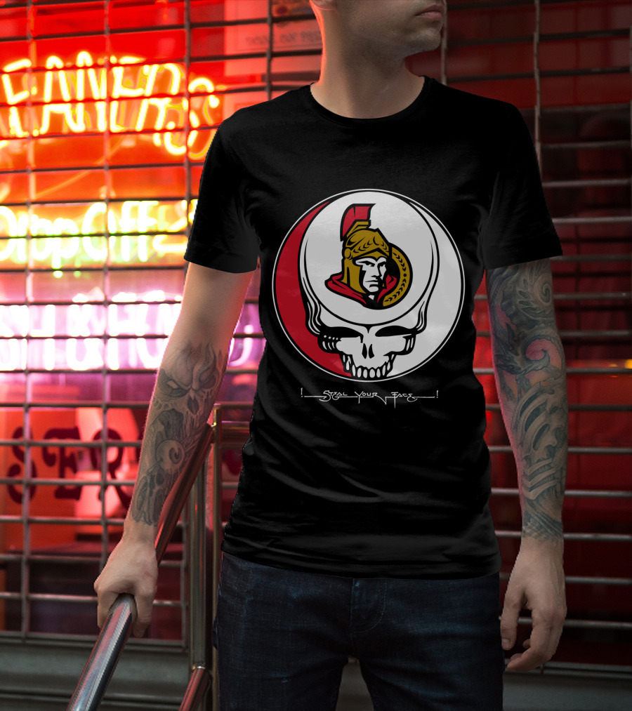 Steal Your Face Grateful Dead Ottawa Senators T-Shirt