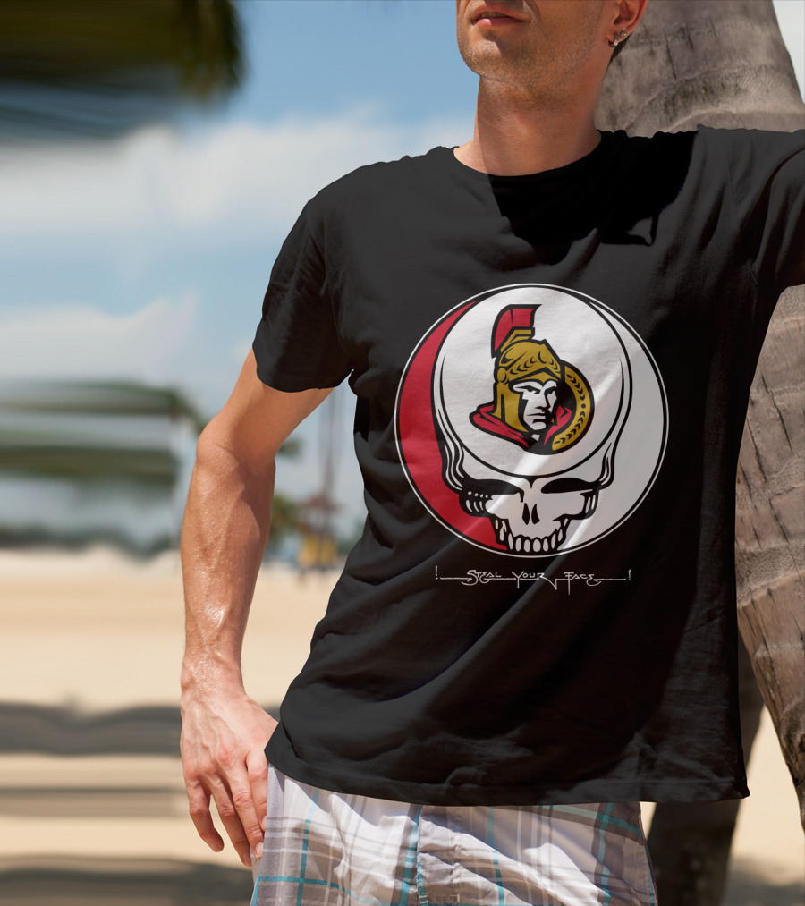 Steal Your Face Grateful Dead Ottawa Senators T-Shirt