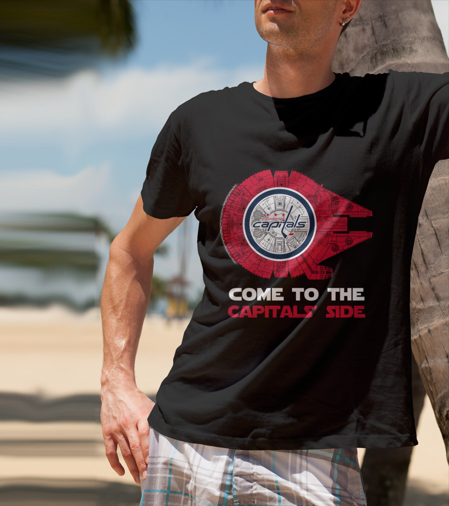 Washington Capitals Millennium Falcon Come To The Capitals' Side T-Shirt