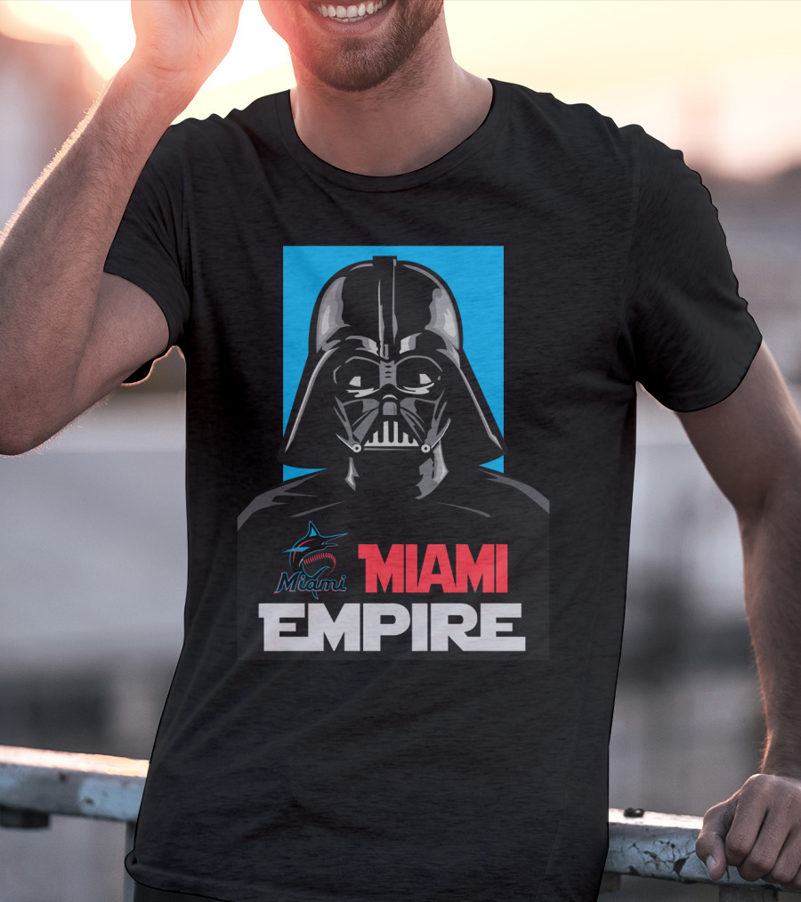 Miami Marlins Empire Miami Darth Vader T-Shirt