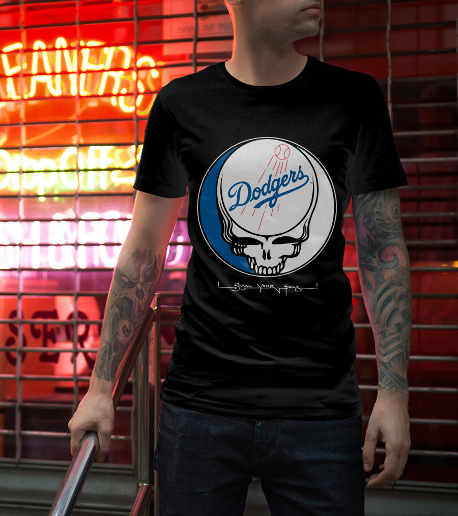 Grateful Dead Steal Your Face Dodgers T-Shirt