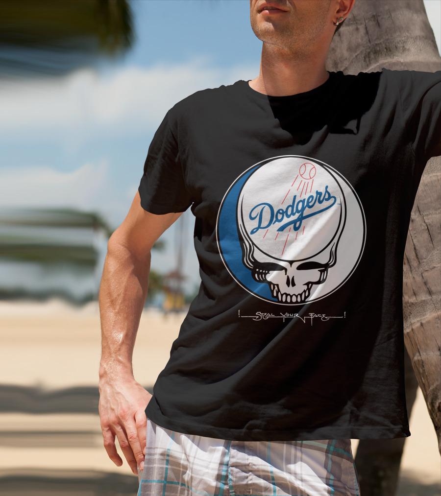 Grateful Dead Steal Your Face Dodgers T-Shirt