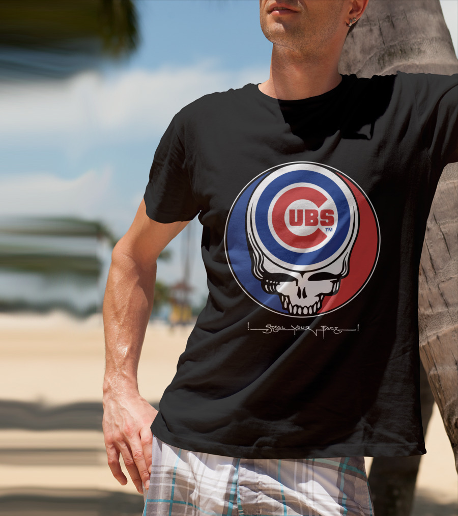 GRATEFUL DEAD Chicago Cubs Steal Your Face T-Shirt
