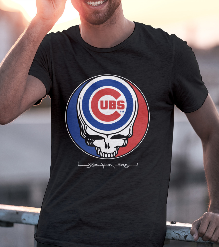 GRATEFUL DEAD Chicago Cubs Steal Your Face T-Shirt