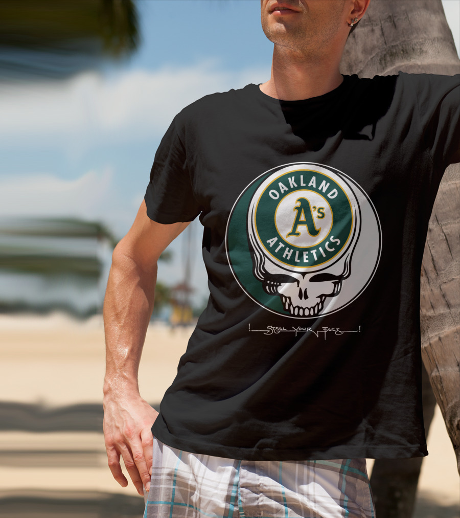 GRATEFUL DEAD Oakland Athletics Steal Your Face T-Shirt