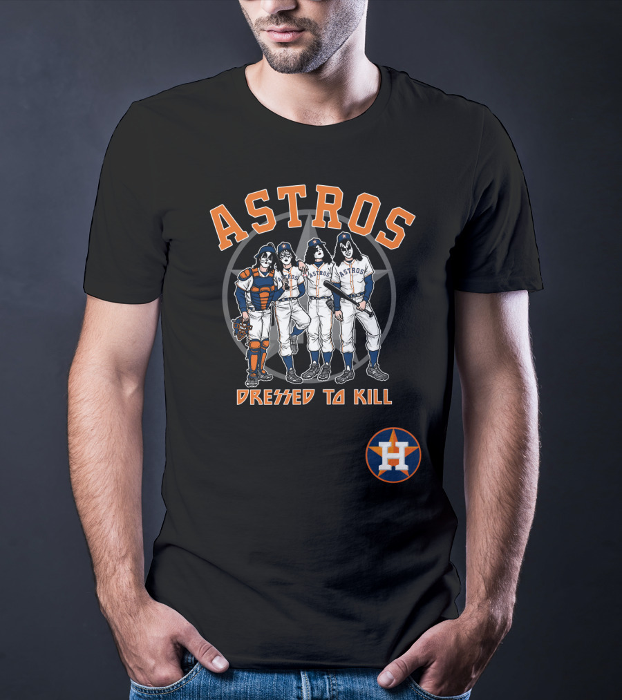 Houston Astros KISS Dressed To Kill Collaboration T-Shirt