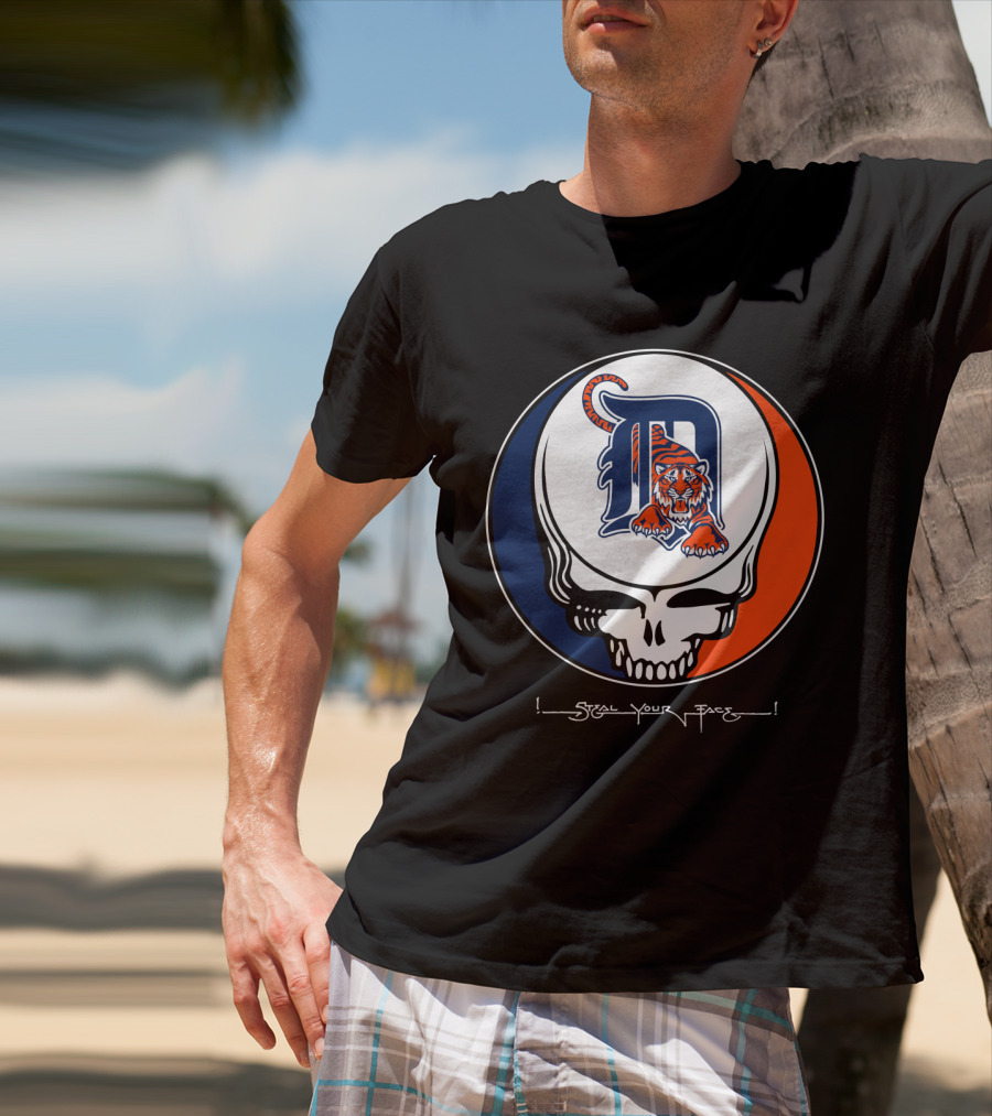 Grateful Dead Steal Your Face Detroit Tigers T-Shirt